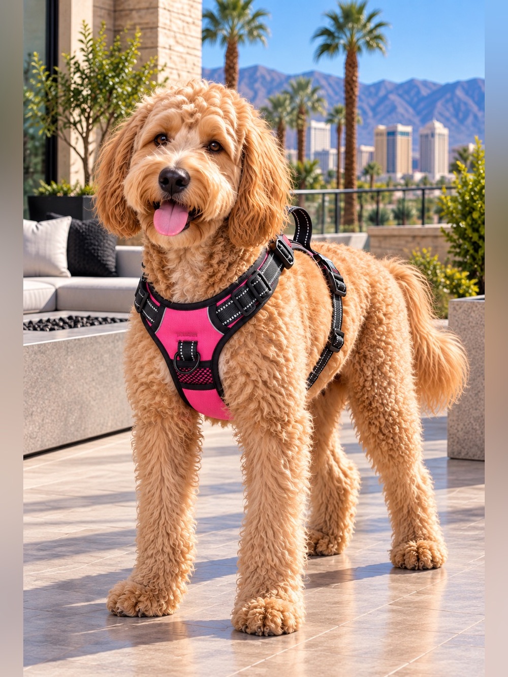 PHOEPET No Pull Dog Harness Medium Reflective Front Clip Vest